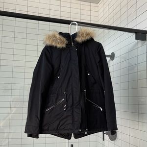 Zara Faux Fur Hooded Jacket